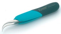 Pęseta precyzyjna, ergonomiczna, zagięta, ESD, E7SA Pęseta precyzyjna, ergonomiczna, zagięta, ESD, E7SA