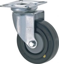 Kółko ciężkie ESD, z korpusem z mocowaniem płytkowym, 125mm, 110kg, 504.AK125.EL Kółko ciężkie ESD, z korpusem z mocowaniem płytkowym, 125mm, 110kg, 504.AK125.EL
