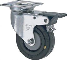 Kółko ciężkie ESD z korpusem i hamulcem, mocowanie płytkowe, 50mm, 40kg, 504.050.DS.EL Kółko ciężkie ESD z korpusem i hamulcem, mocowanie płytkowe, 50mm, 40kg, 504.050.DS.EL