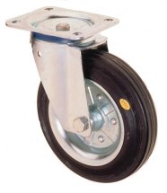 Kółko skrętne ESD z korpusem z płytą montażową, 100mm, 70kg, 524.100.EL Kółko skrętne ESD z korpusem z płytą montażową, 100mm, 70kg, 524.100.EL