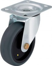Kółko ESD niebrudzące z korpusem , montaż płytkowy, 125mm, 110kg, 624.125.ELS Kółko ESD niebrudzące z korpusem , montaż płytkowy, 125mm, 110kg, 624.125.ELS