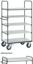 Wózek ESD duży, 3 półki ze ściankami bocznymi, 5 - kondygnacji, 9341.K3, platforma - 600x1000mm, 500kg. Wózek ESD duży, 3 półki ze ściankami bocznymi, 5 - kondygnacji, 9341.K3, platforma - 600x1000mm, 500kg.
