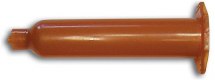 Strzykawka dozująca, bursztynowa, 10cm3, do aplikacji UV Strzykawka dozująca, bursztynowa, 10cm3, do aplikacji UV