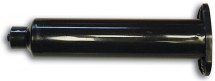 Strzykawka dozująca, czarna, 10cm3, do aplikacji UV. Strzykawka dozująca, czarna, 10cm3, do aplikacji UV.