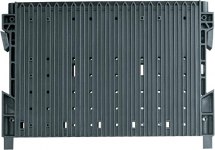 Ścianka PCB 300, z podwójnym rowkiem. ESD, 255x345x22mm Ścianka PCB 300, z podwójnym rowkiem. ESD, 255x345x22mm