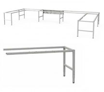 Rama stanowiskowa, narożna do rozbudowy, typ 100, 1230x600mm. Rama stanowiskowa, narożna do rozbudowy, typ 100, 1230x600mm.