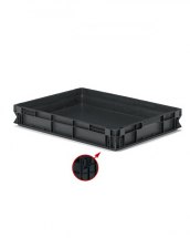 Pojemnik ESD, seria Atena 800 x 600 x 120 mm Pojemnik ESD, seria Atena 800 x 600 x 120 mm