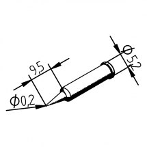 Grot lutowniczy 102PDLF02  do Typ ERSA 102.