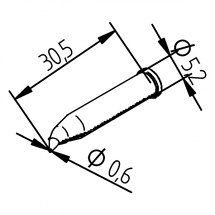 Grot lutowniczy 102PDLF06 do Typ ERSA 102.