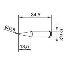 Grot lutowniczy 102PDLF08L do Typ ERSA 102.