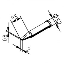 Grot lutowniczy 102CDLF20 do Typ ERSA 102.