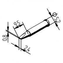 Grot lutowniczy 102CDLF24L do Typ ERSA 102.