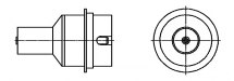 Dysza okrągła, z podciśnieniem NRV10, do małych komponentów