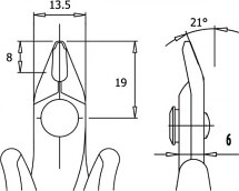 Szczypce do cięcia TR-58-R Szczypce do cięcia TR-58-R